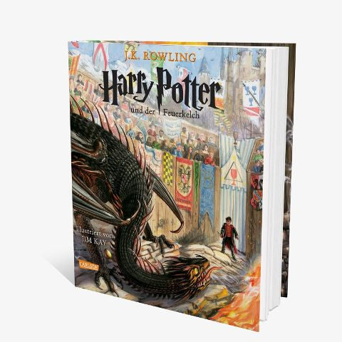 Harry Potter und der Feuerkelch (farbig illustrierte Schmuckausgabe) (Harry Potter 4) von J.K. Rowling Neuausgabe des Kinderbuch-Klassikers ab 10 Jahren über den bekanntesten Zauberer der Welt