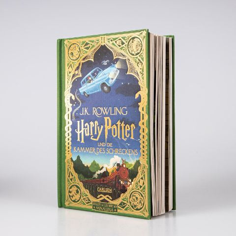 Harry Potter 2 und die Kammer des Schreckens Schmuckausgabe mit Goldprägung und Pop-Up-Elementen von J.K. Rowling Neuausgabe des Kinderbuch-Klassikers ab 10 Jahren über den bekanntesten Zauberer der Welt