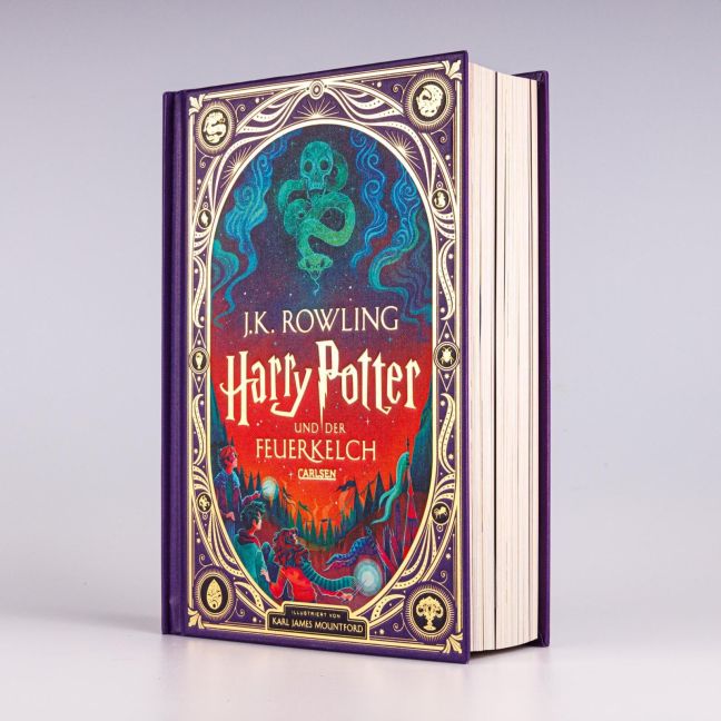 Harry Potter und der Feuerkelch Farbig illustrierte Schmuckausgabe mit Goldprägung und Pop-Up-Elementen (Harry Potter 4) von J.K. Rowling Neuausgabe des Kinderbuch-Klassikers ab 10 Jahren über den bekanntesten Zauberer der Welt