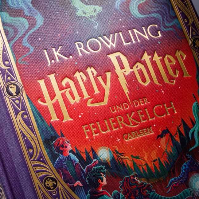 Harry Potter und der Feuerkelch Farbig illustrierte Schmuckausgabe mit Goldprägung und Pop-Up-Elementen (Harry Potter 4) von J.K. Rowling Neuausgabe des Kinderbuch-Klassikers ab 10 Jahren über den bekanntesten Zauberer der Welt