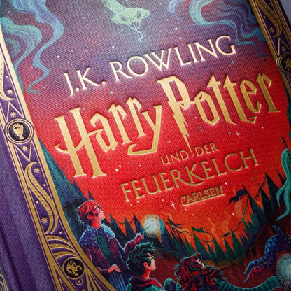 Harry Potter und der Feuerkelch Farbig illustrierte Schmuckausgabe mit Goldprägung und Pop-Up-Elementen (Harry Potter 4) von J.K. Rowling Neuausgabe des Kinderbuch-Klassikers ab 10 Jahren über den bekanntesten Zauberer der Welt