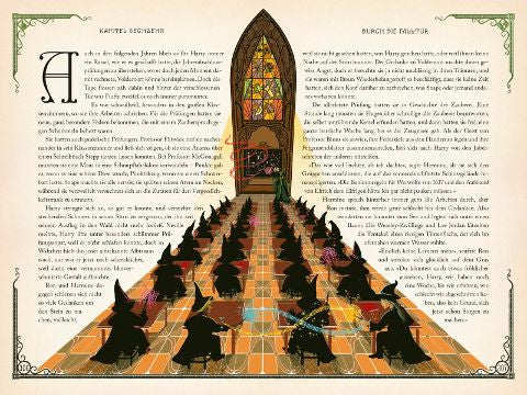 Harry Potter 1 und der Stein der Weisen Farbig illustrierte Schmuckausgabe mit Goldprägung und Pop-Up-Elementen von J.K. Rowling Kinderbuch-Klassiker ab 10 Jahren über den bekanntesten Zauberer der Welt