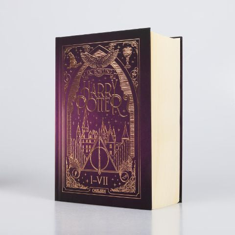 Harry Potter - Gesamtausgabe (Harry Potter) von J.K. Rowling Ungekürzter Sammelband mit allen 7 Büchern des modernen Kinderbuch-Klassikers - mit Bronzeprägung und Lesebändchen ab 10 Jahren über den bekanntesten Zauberer der Welt