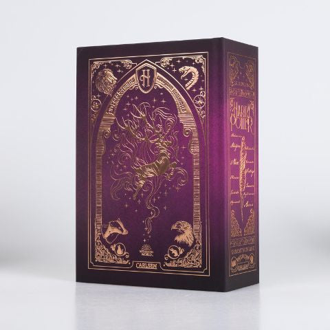 Harry Potter - Gesamtausgabe (Harry Potter) von J.K. Rowling Ungekürzter Sammelband mit allen 7 Büchern des modernen Kinderbuch-Klassikers - mit Bronzeprägung und Lesebändchen ab 10 Jahren über den bekanntesten Zauberer der Welt