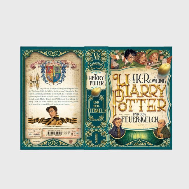 Harry Potter 4 und der Feuerkelch. Taschenbuch von J.K. Rowling Kinderbuch-Klassiker ab 10 Jahren über den bekanntesten Zauberer der Welt