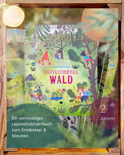 Fantastischer Wald von Sebastián Ilabaca Wimmelbuch ab 2 Jahren Riesen-Leporello