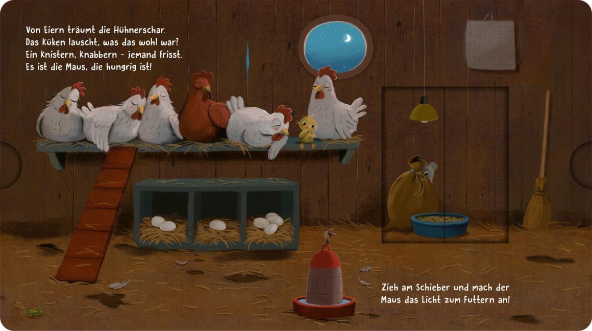 Pappbilderbuch Einschlafen Im Stall brennt Licht, wer schläft noch nicht?