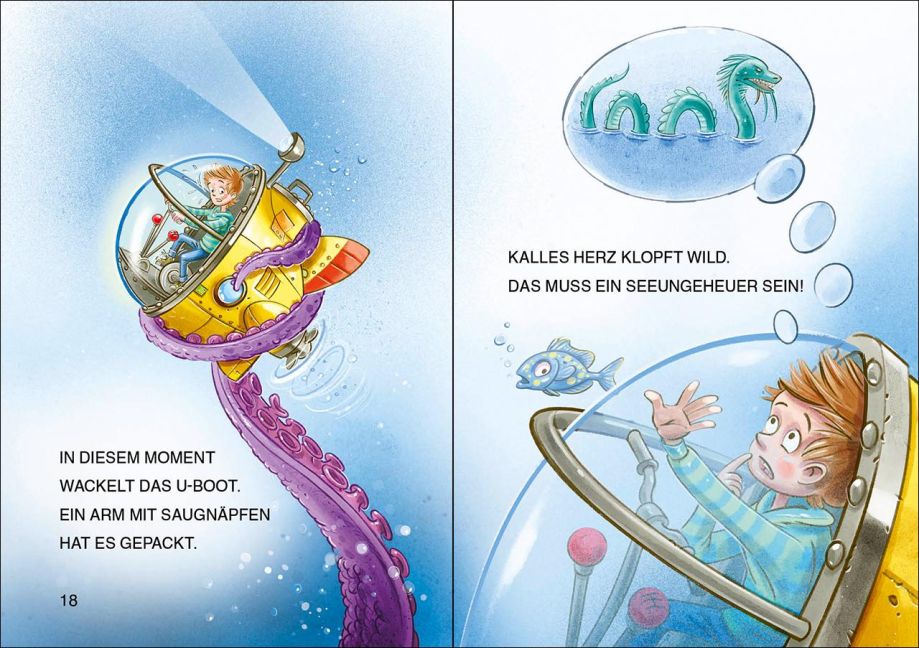 Leselöwen 1. Klasse – U-Boot Abenteuer | Erstlesebuch ab 6 Blick ins Buch
