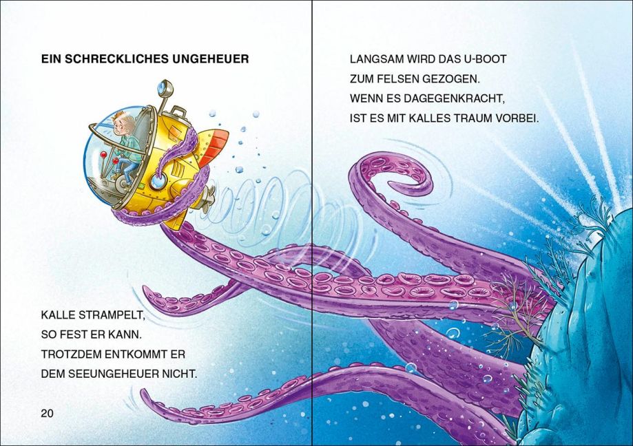 Leselöwen 1. Klasse – U-Boot Abenteuer | Erstlesebuch ab 6 Blick ins Buch