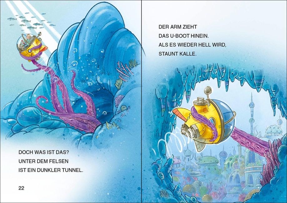Leselöwen 1. Klasse – U-Boot Abenteuer | Erstlesebuch ab 6 Blick ins Buch
