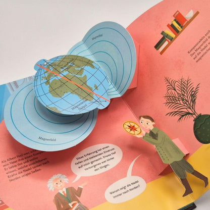 Albert Einstein Pop-Up-Buch ab 5 | SCIENCE POPS – Kinderbuch Blick ins Buch