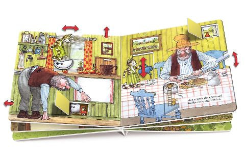 Pettersson und Findus bauen ein Auto I Spielbuch ab 2 Jahren
