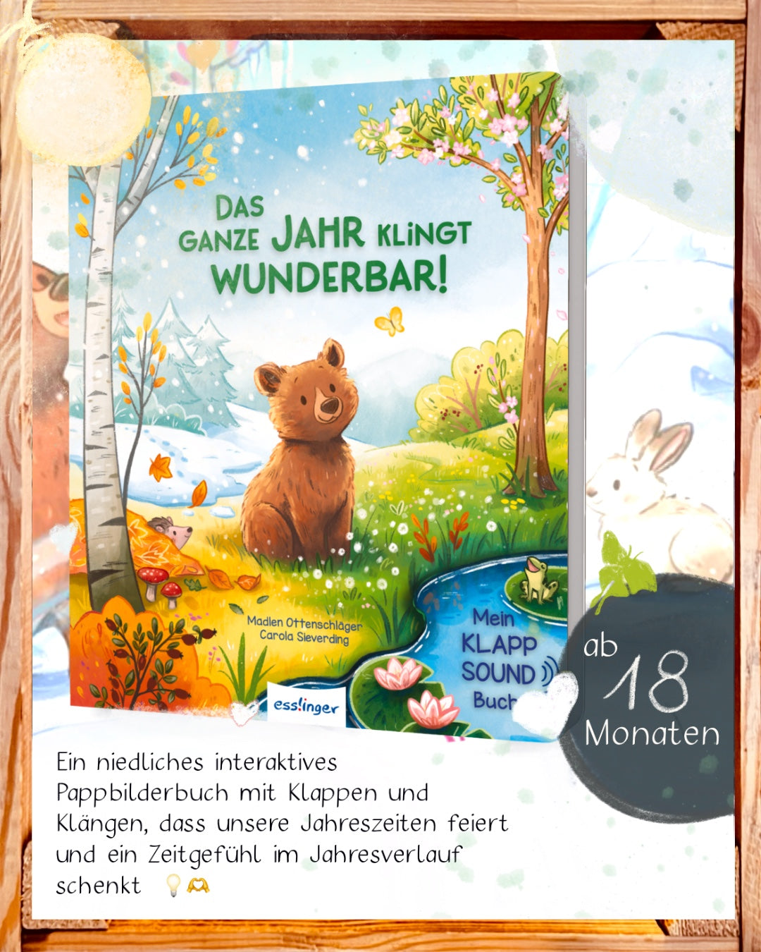 Klapp-Soundbuch Jahreszeiten ab 18 Monaten | Seelenschatz Cover 