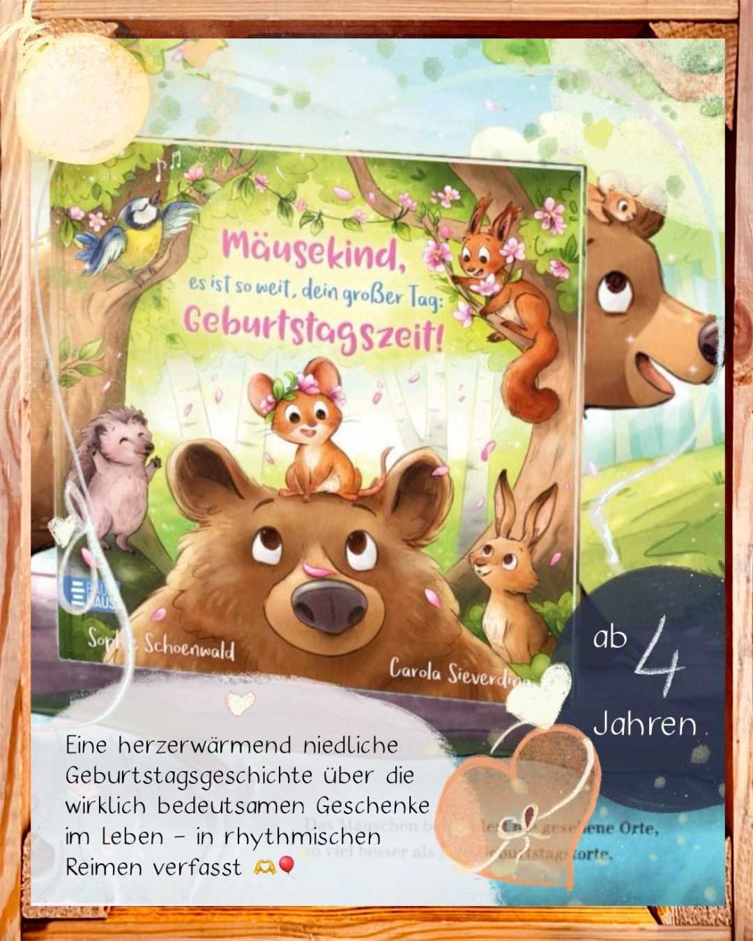 Mäusekind, es ist so weit, dein großer Tag: Geburtstagszeit! I Geburtstagsgeschenk ab 4