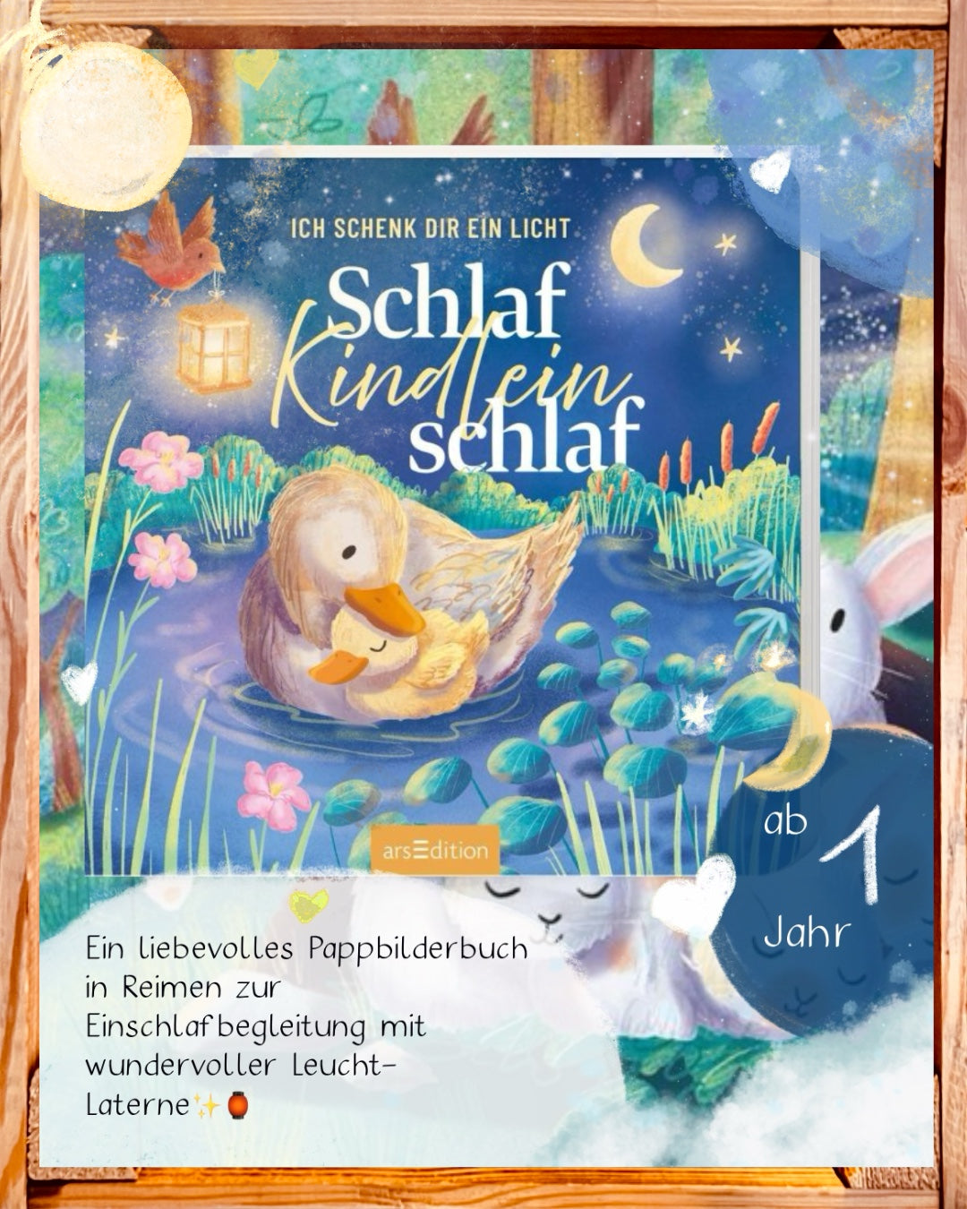 Ich schenk dir ein Licht! Schlaf, Kindlein, schlaf I Nachtlicht-Buch ab 1 Jahr