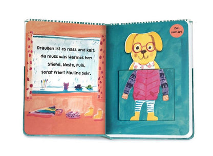 Zieh alle Hunde an! – Interaktives Pappbilderbuch ab 2 Jahren I Blick ins Buch
