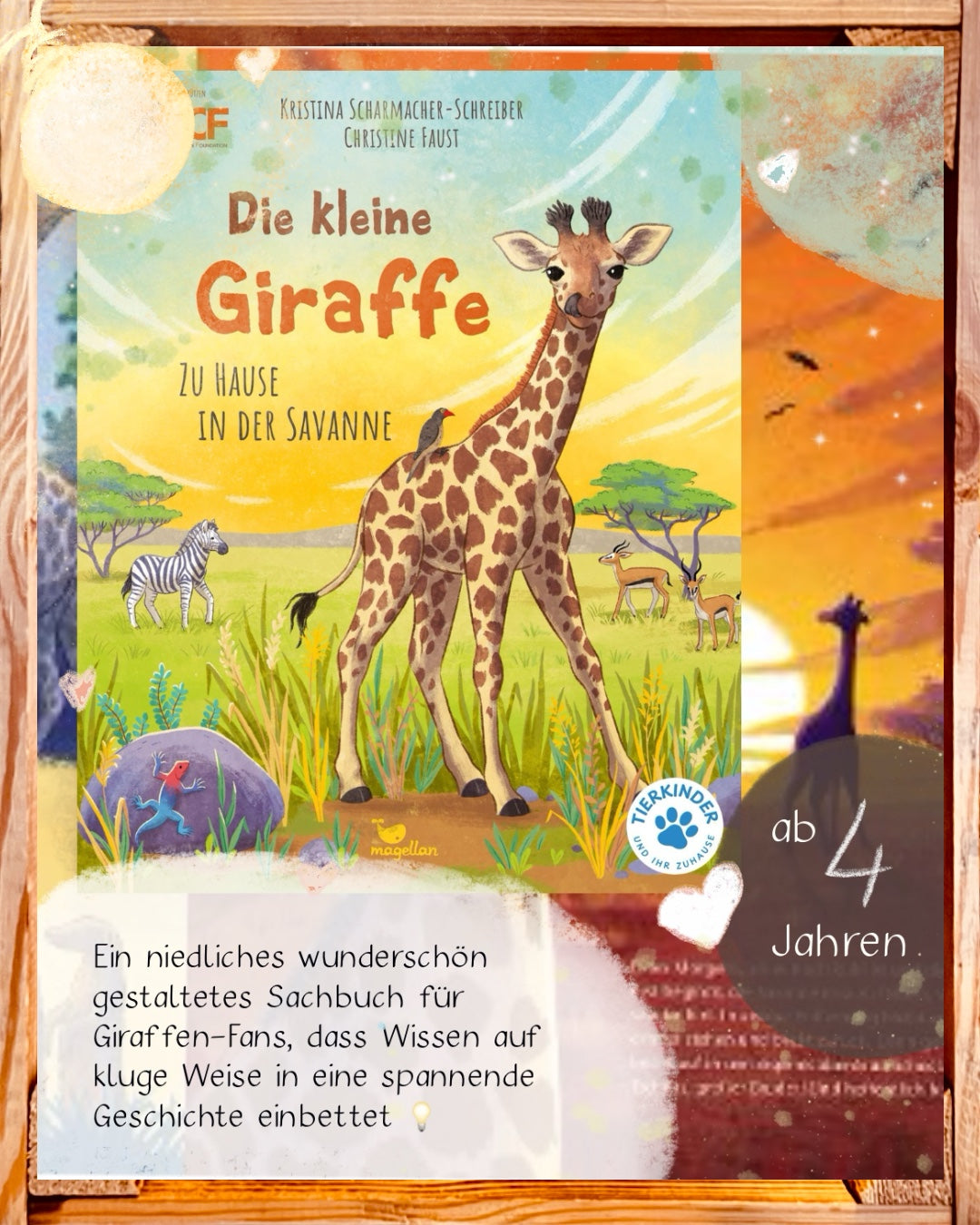Die kleine Giraffe – Bilderbuch Savanne ab 4 | Sachbilderbuch Giraffe I spannendes Wissen