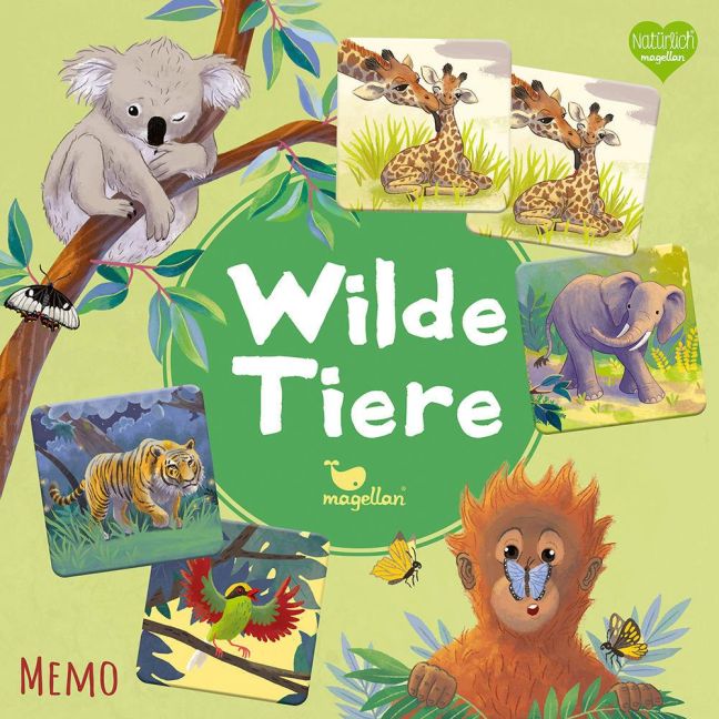  Wilde Tiere Memo – Memory-Spiel mit Wildtieren ab 4