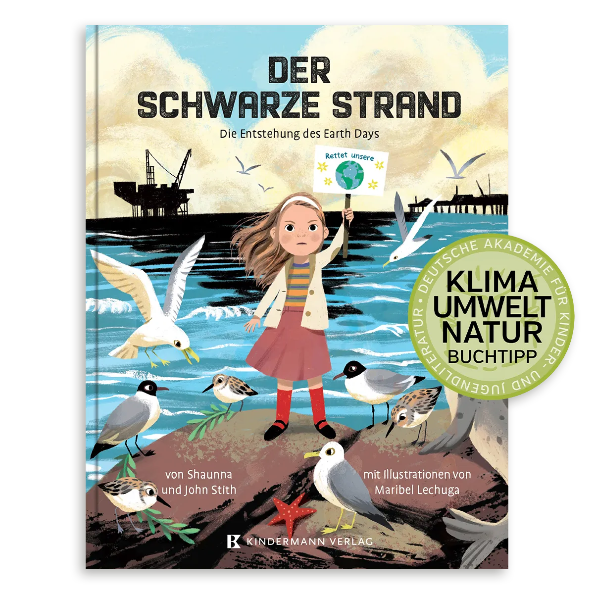 Der schwarze Strand – Bilderbuch ab 5 | Umweltschutz & Earth Day I Cover