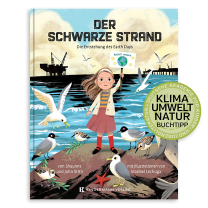 Der schwarze Strand – Bilderbuch ab 5 | Umweltschutz & Earth Day I Cover