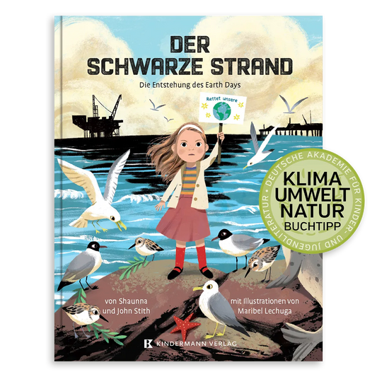 Der schwarze Strand – Bilderbuch ab 5 | Umweltschutz & Earth Day I Cover