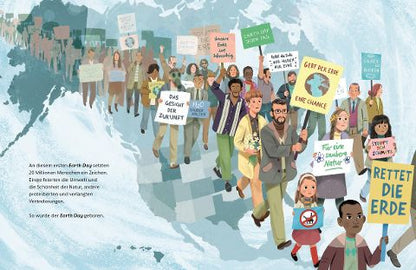 Der schwarze Strand – Bilderbuch ab 5 | Umweltschutz & Earth Day I Blick in Buch: Demonstration 