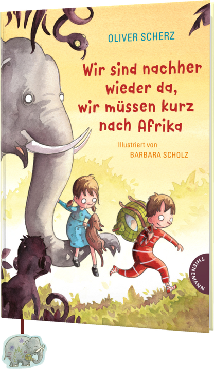 Wir sind nachher wieder da – Vorlesebuch ab 6 Jahren | Abenteuer & Mut | Juliane empfiehlt I Cover mit Lesezeichenband