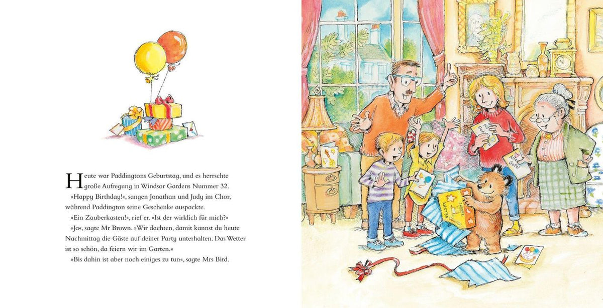 Paddington feiert Geburtstag – Bilderbuch ab 4 Jahren | Blick in Buch: Geburtstagsgeschenke