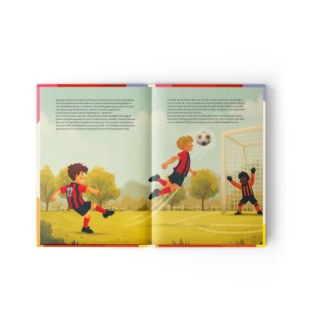 Mutich! Vorlesebuch ab 5 – Mut & Selbstvertrauen | Blick in Buch: Fußballspiel