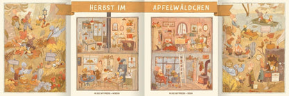 Henri & Miko - Im Herbst I Bilderbuch ab 4 I aufklappbare Wimmelseite