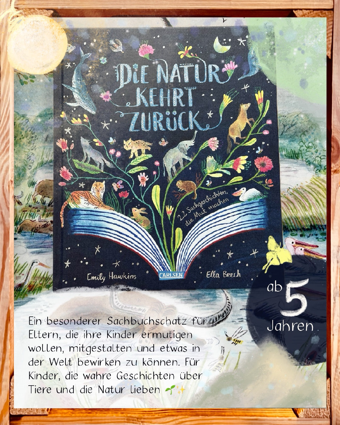Die Natur kehrt zurück | Sachbuch ab 5 über Naturschutz I Kinderbuchladen Seelenschatz