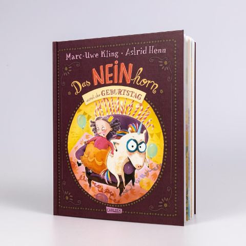 Das NEINhorn und der Geburtstag Band 3 von Marc-Uwe Kling und Astrid Henn I Bilderbuchtipp ab 4 Jahren über das Streiten, Ausladen zum Geburtstag und Versöhnen