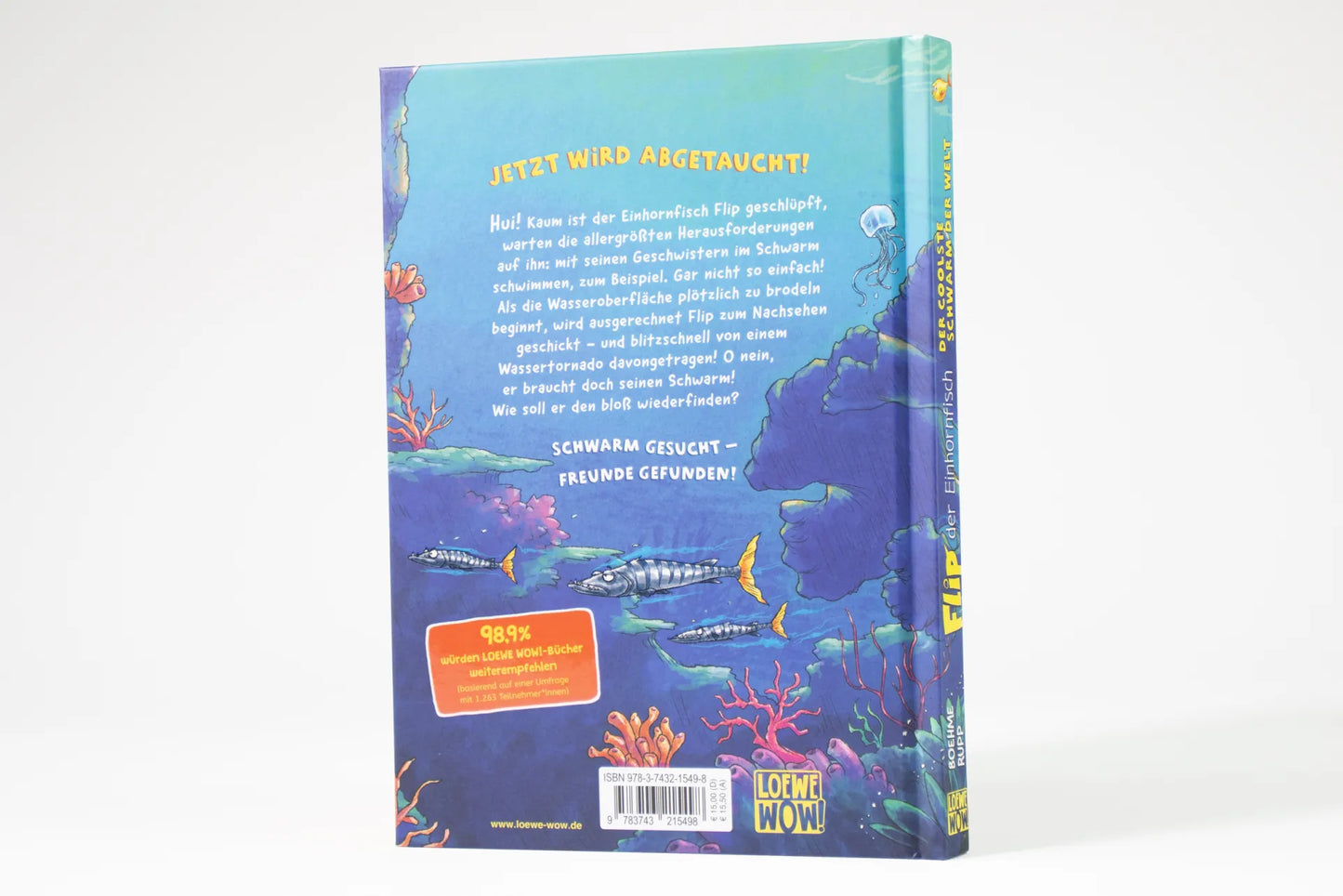 Flip, der Einhornfisch (Band 1) - Der coolste Schwarm der Welt Tauche ab in Flips bunte Unterwasserwelt - bildstarker Lesespaß für Kinder ab 7 Jahren - Wow! Das will ich lesen! von Julia Boehme und Dominik Rupp