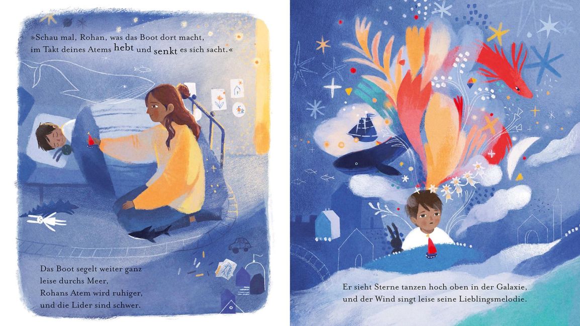 Mein Gute-Nacht-Boot Einschlafgeschichte für Kinder ab 4 Jahren. Beruhigendes Vorlesebuch zum Einschlafen, für Abendrituale und ruhige Nächte von Sital Gorasia Chapman und Anastasia Suvorova