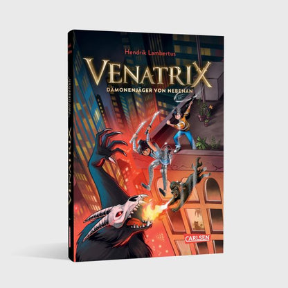 Venatrix 1: Venatrix - Dämonenjäger von nebenan von Hendrik Lambertus und Sarah-Lisa Hleb Kinderbuch ab 10 Jahren