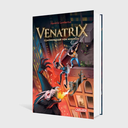 Venatrix 1: Venatrix - Dämonenjäger von nebenan von Hendrik Lambertus und Sarah-Lisa Hleb Kinderbuch ab 10 Jahren
