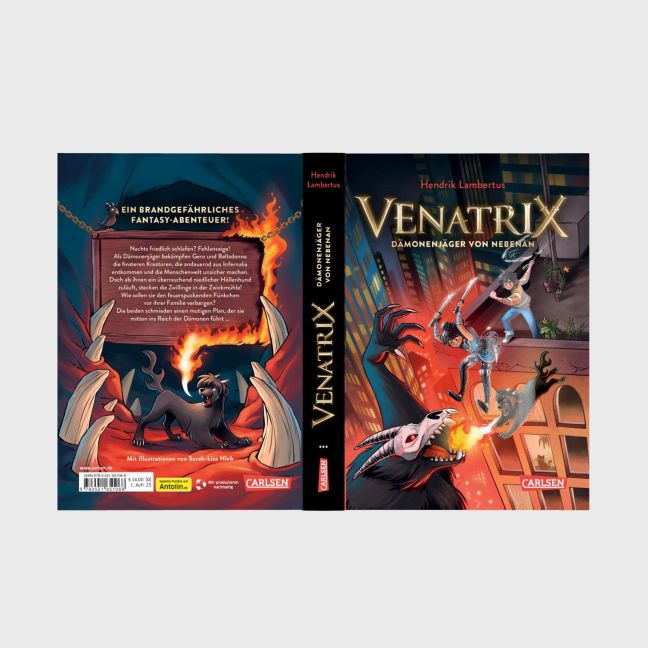 Venatrix 1: Venatrix - Dämonenjäger von nebenan von Hendrik Lambertus und Sarah-Lisa Hleb Kinderbuch ab 10 Jahren