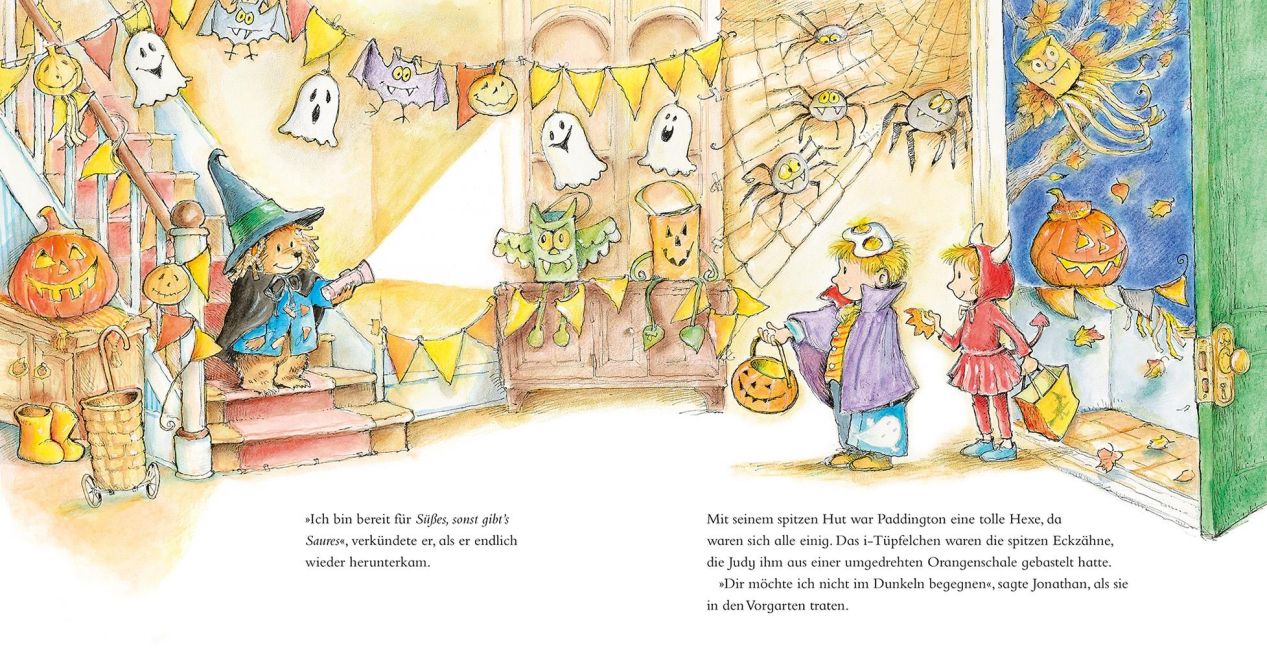 Bilderbuch ab 4 Jahren Halloween: Paddington feiert Halloween Lustiges Herbstbuch zum Vorlesen ab 4 Jahren über Verkleiden, Süßes oder Saures & erste Halloween-Abenteuer von Michael Bond und R.W. Alley