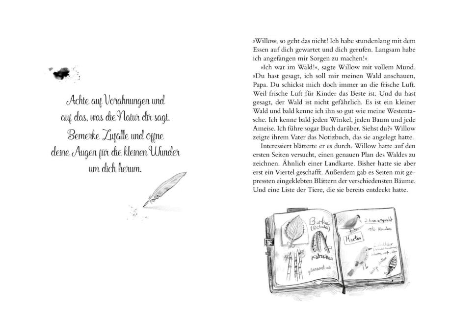 Ein Mädchen namens Willow Kinderbuch ab 10 Jahren über einen magischen Wald und die Liebe zur Natur Band 1 von Sabine Bohlmann und Simona Ceccarelli