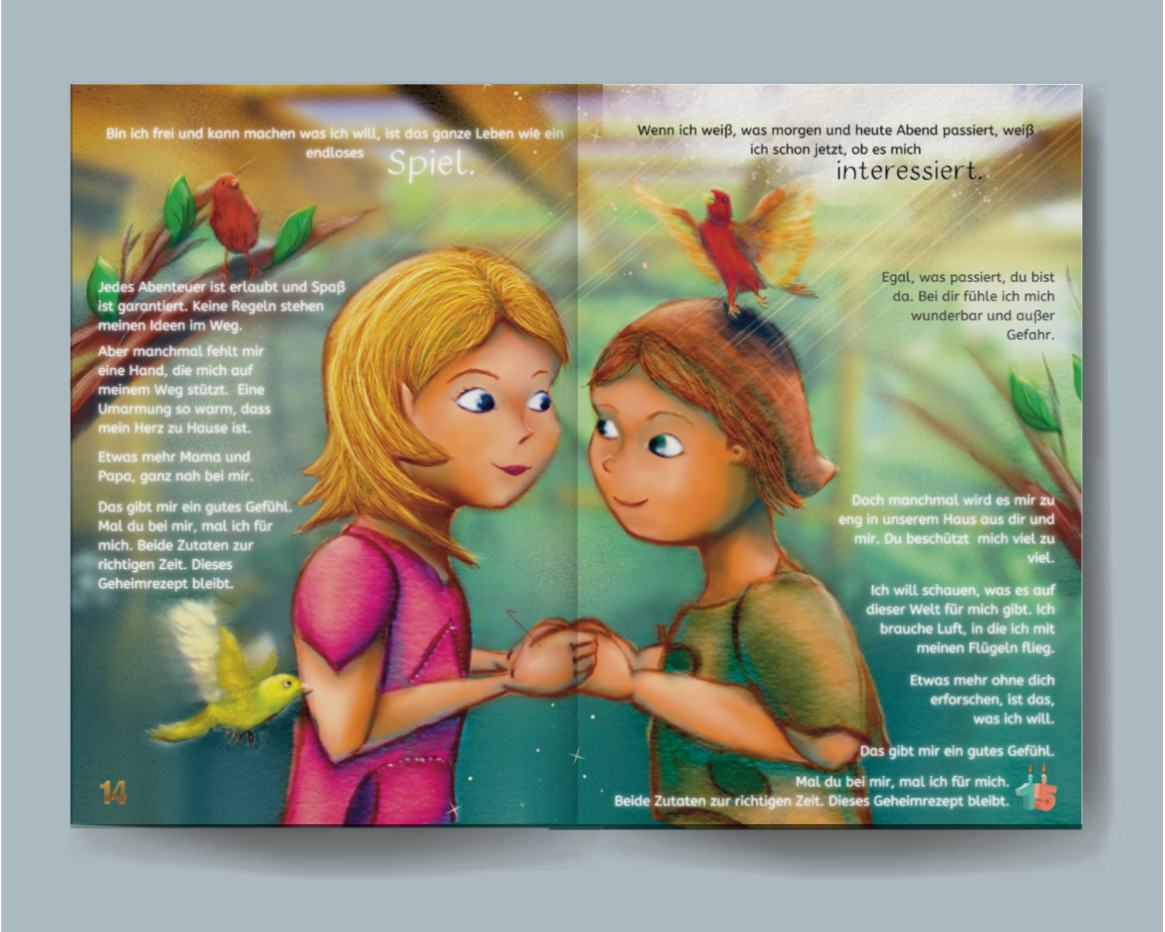 Kinderbuch „Weil wir die besten Freunde sind“ - Neuausgabe zu „Adler oder Kanarienvogel" - Hardcover 16x24cm ISBN-13 979-8387055201