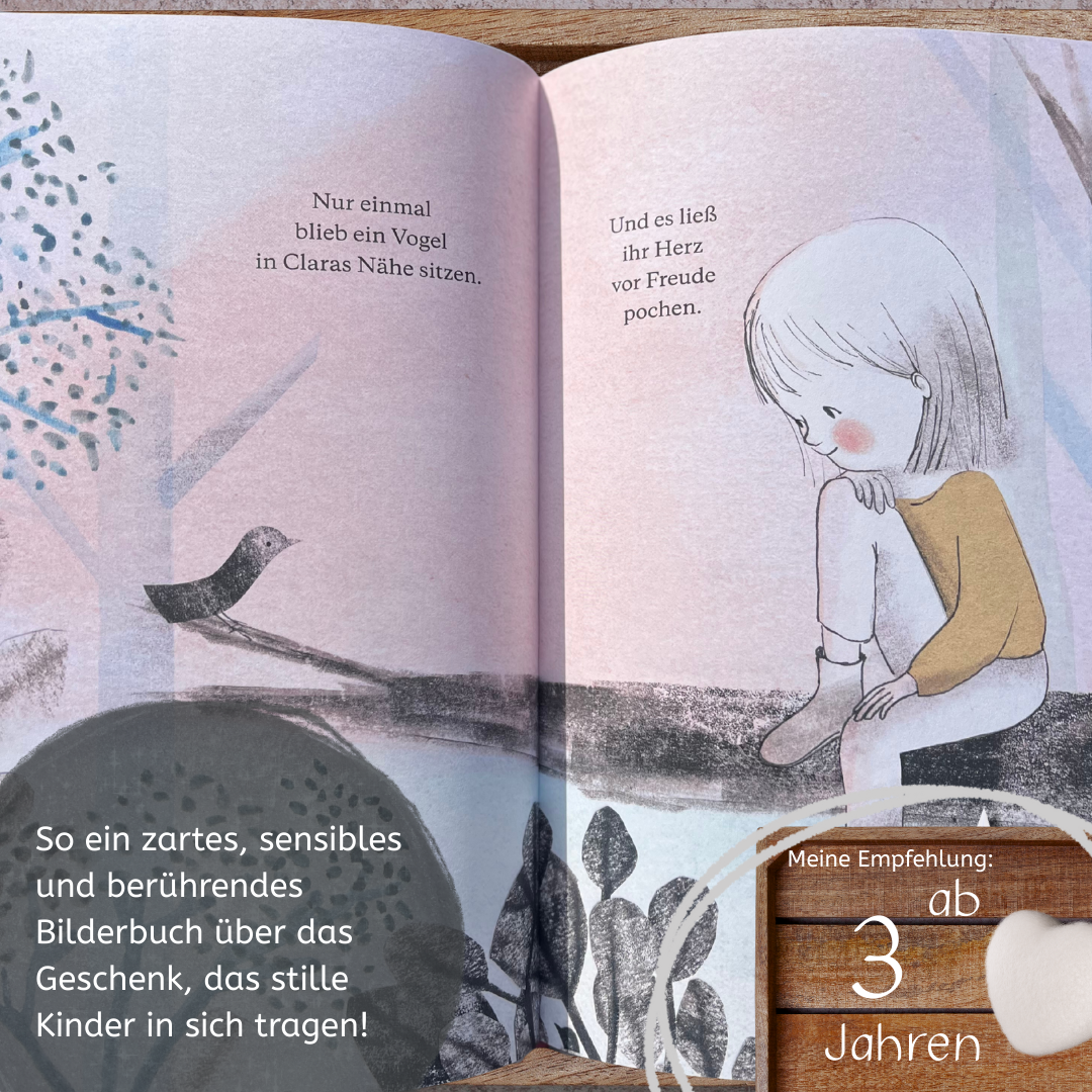 Clara und die Vögel Ein Bilderbuch ab 3 Jahren, das Kinder in ihrer Entwicklung begleiten kann. Ein Buch voller Poesie. von Emma Christina Simpson